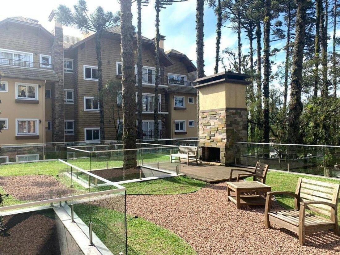 103/3 Apto Com Piscina Aquecida Gramado Dış mekan fotoğraf